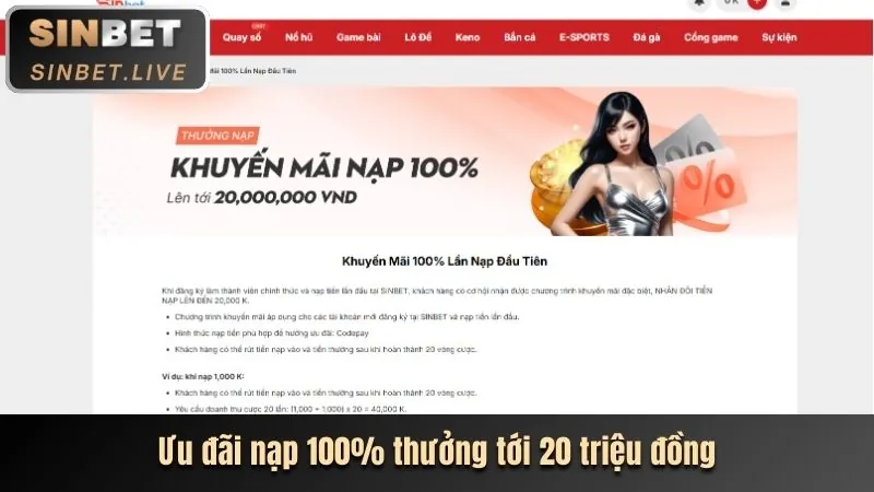 Khuyến mãi sòng bạc trực tuyến Ricwin